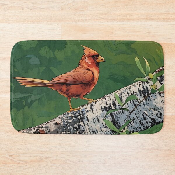 Item preview, Red Cardinal on Birch Tree designed and sold by tomorrowsart.