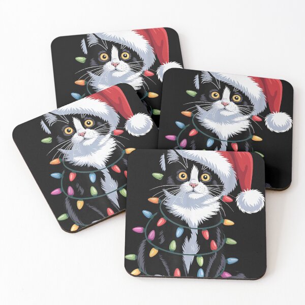 Item preview, Tuxedo Cat Santa - Christmas Tuxie designed and sold by CorneCae451.