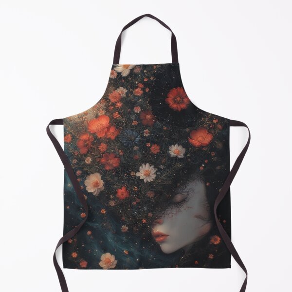 Item preview, Dreamy woman with flowers and stars designed and sold by Mianku | Für das Leben.