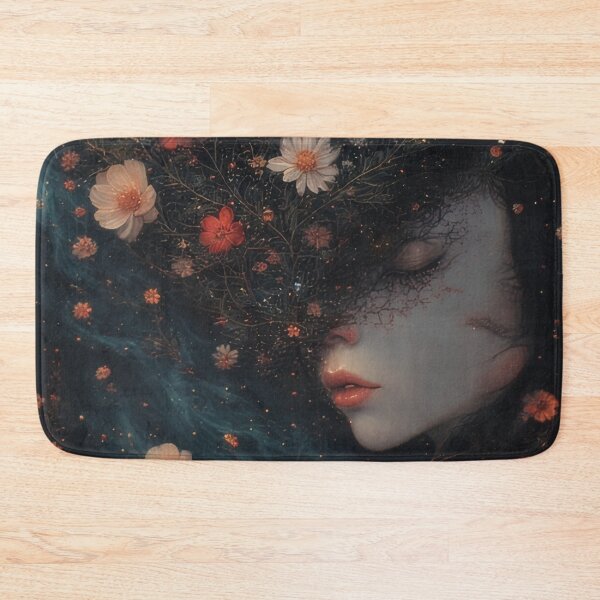 Item preview, Dreamy woman with flowers and stars designed and sold by Mianku | Für das Leben.