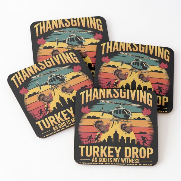 Item preview, Thanksgiving Turkey Drop As God Is My Witness Turkeys Fly  designed and sold by KotexTemu.
