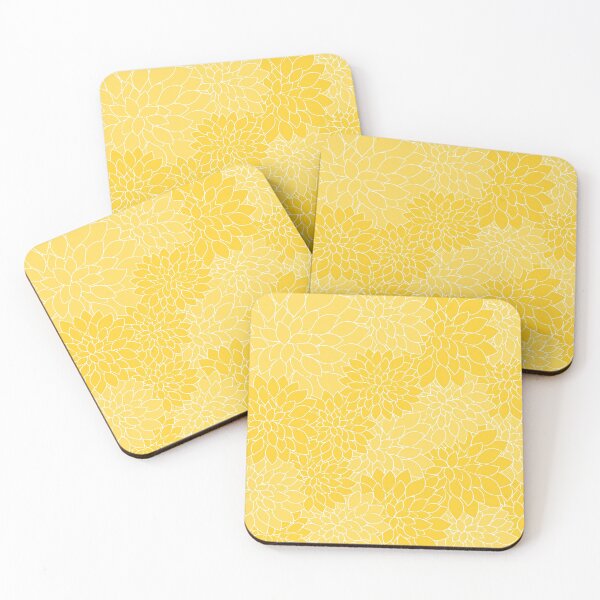 Item preview, Mustard Yellow Large Dahlia Flower Petals designed and sold by rewstudio.