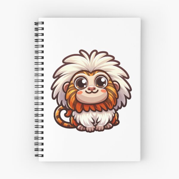 Item preview, Cute Tamarin Sticker – Adorable Fluffy Monkey Illustration designed and sold by LunaPixelStudio.
