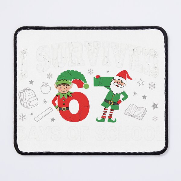 Item preview, I Survived 67 Days of School Christmas Santa Elf Teacher Student designed and sold by w66aboo.