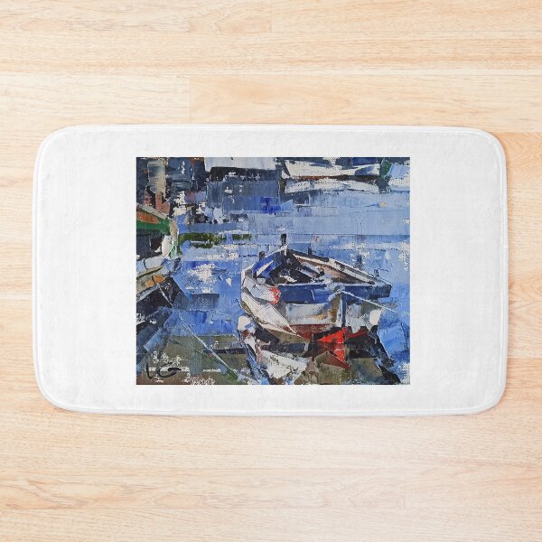 Item preview, Volodymyr Hlukhomanuk: Moored Boat designed and sold by ukrainianvin.