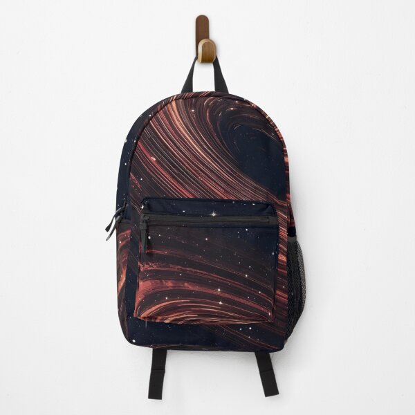 Item preview, Retro Cosmic Abyss: Crimson Black Hole & Vintage Sci-Fi Spiral Art Print designed and sold by DeluluWear.