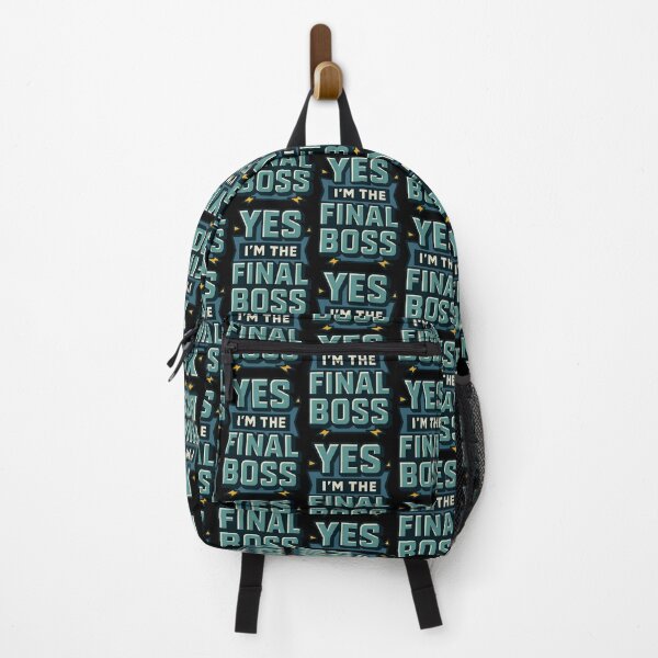 Item preview, Yes I’m the Final Boss Typography Design designed and sold by TeeTimeTreasure.