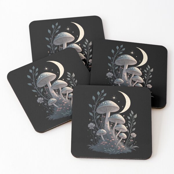 Item preview, Mystic Moon Mushrooms designed and sold by SolombraArt.