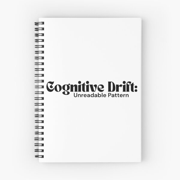 Item preview, Cognitive Drift: Unreadable Pattern – Minimalist Text Design | Dark Humor Quote | RETL Style designed and sold by RETL.