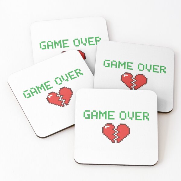 Item preview, Game Over Pixel Art - Retro Broken Heart Gamer Design designed and sold by TobaGallery868.