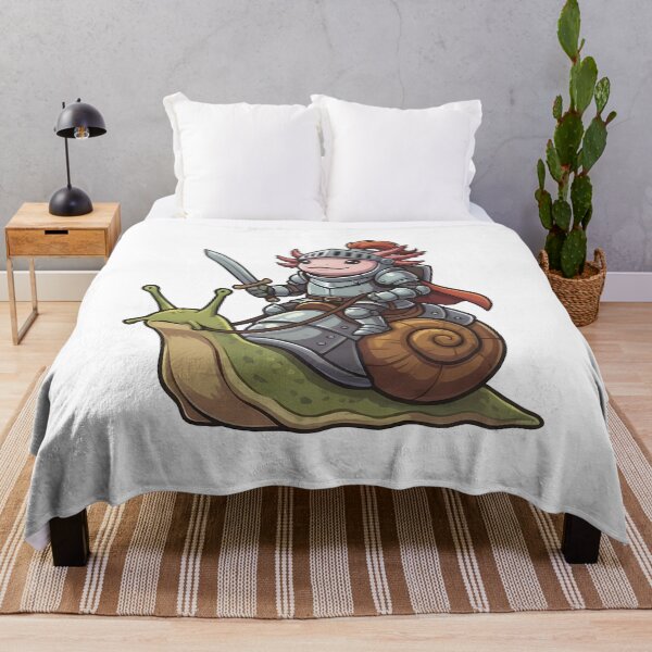 Item preview, Axolotl Knight Riding Snail designed and sold by k3rstman1.