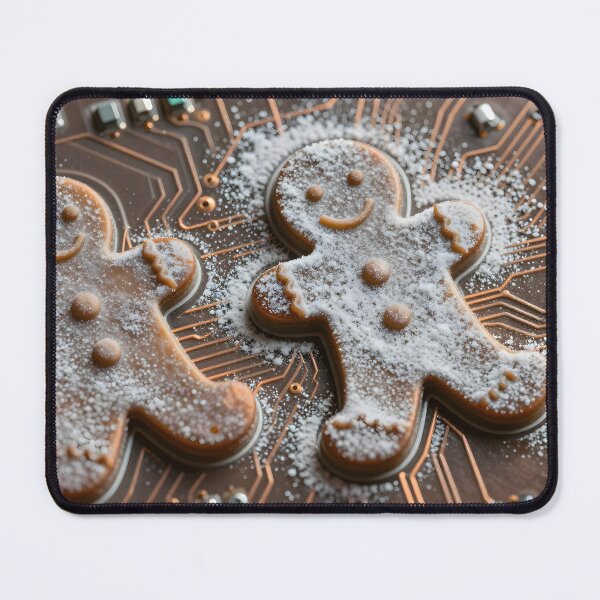 Aperçu de l'œuvre Circuit Board Gingerbread créée et vendue par SynthStitch.