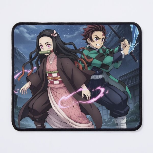 Item preview, Nezuko Kamado with Tanjiro Kamado, Demon Slayer, Kimetsu No Yaiba designed and sold by Innova_Creations.