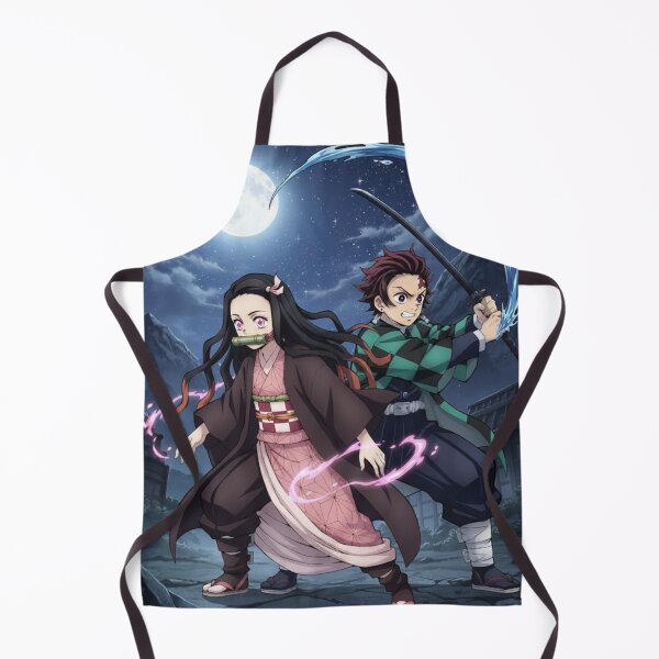 Aperçu de l'œuvre Nezuko Kamado avec Tanjiro Kamado, Demon Slayer, Kimetsu No Yaiba créée et vendue par Innova_Creations.