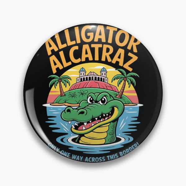 Item preview, Alligator Alcatraz Only One Way Across This Border  designed and sold by PowAcademy.