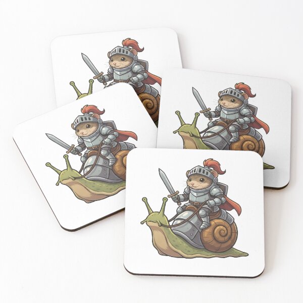 Item preview, Dormouse Knight Riding Snail Fantasy designed and sold by k3rstman1.