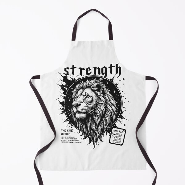 Item preview, Strength Minimalist Lion Head T-Shirt Courage & Leadership Symbol Design designed and sold by Design-Pro-21.