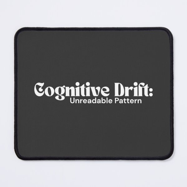 Item preview, Cognitive Drift: Unreadable Pattern (White Edition) – Minimalist Text | Surreal Digital Quote | RETL Style designed and sold by RETL.