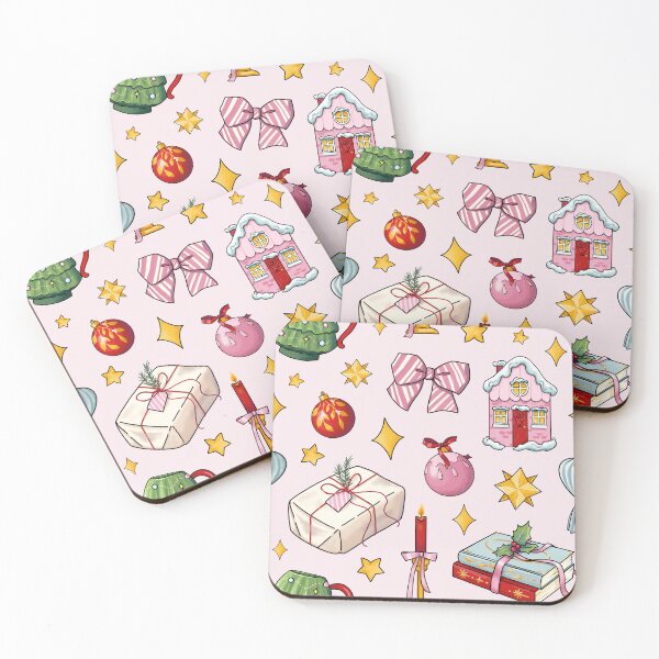 Item preview, Cosy Pastel Christmas Pattern designed and sold by Ellen Wilberg.