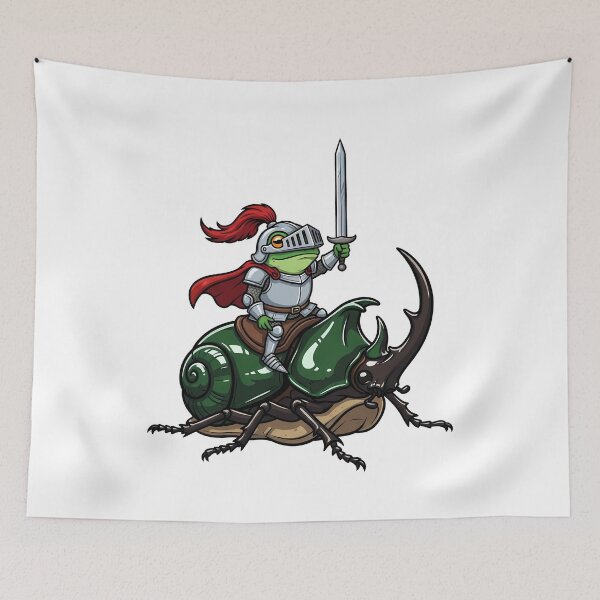Item preview, Fantasy Frog Knight Beetle Rider designed and sold by k3rstman1.