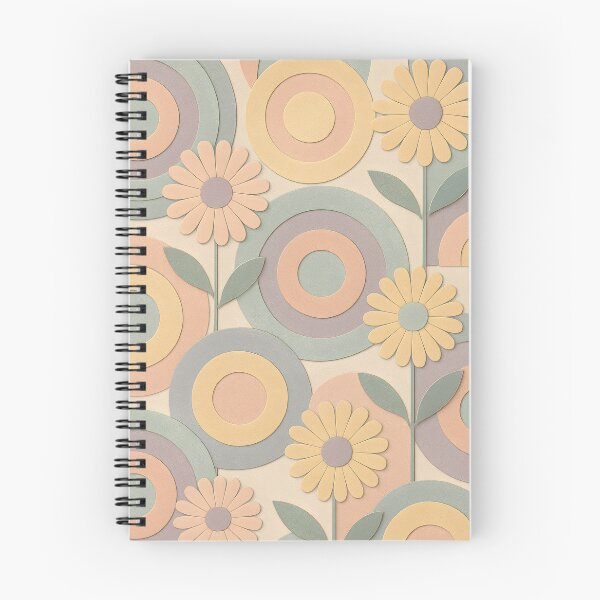 Item preview, Concentric Circles x Asteraceae Art Print – Pastel Serenity designed and sold by Artsy-With.