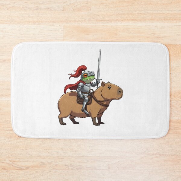 Item preview, Frog Knight Riding Capybara Fantasy designed and sold by k3rstman1.