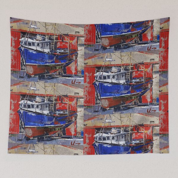 Item preview, Volodymyr Hlukhomanuk: Ship Under Repair designed and sold by ukrainianvin.