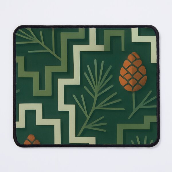 Item preview, Stepped Squares x Pinaceae Art Print – Forest Palette Calm designed and sold by Artsy-With.