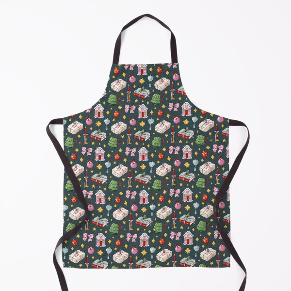 Item preview, Cosy Pastel Christmas Pattern on teal designed and sold by Ellen Wilberg.