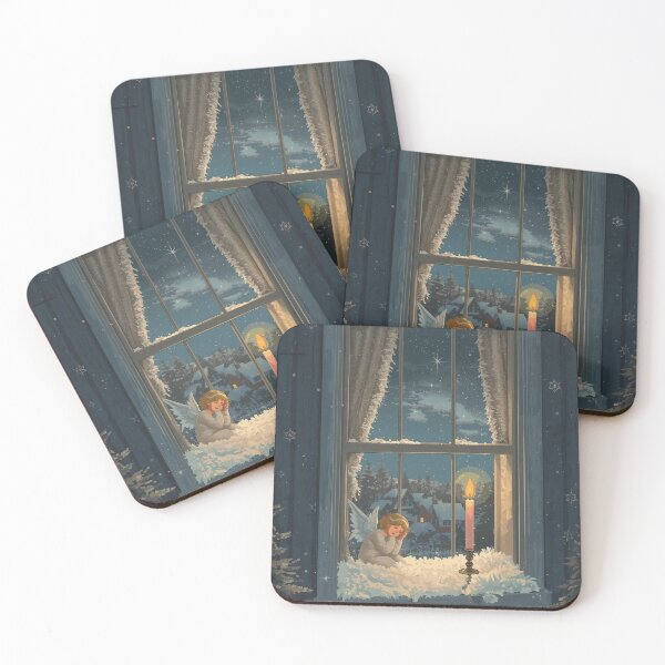 Item preview, Where Angels Rest – Vintage Christmas Window Magic designed and sold by Deezyned.