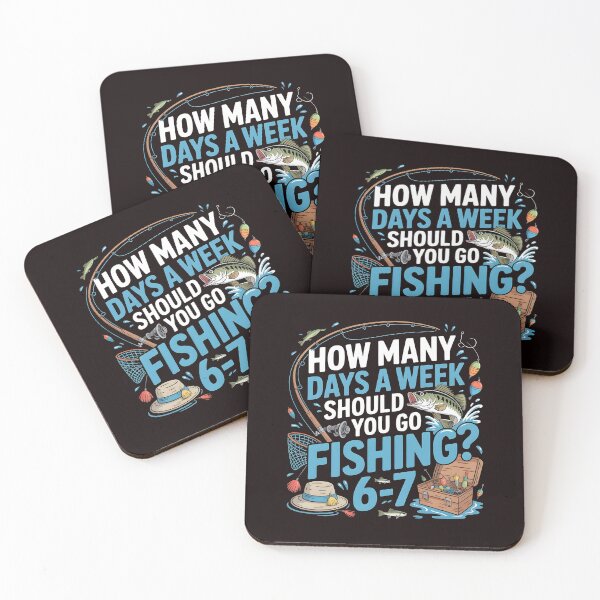 Item preview, How Many Days a Week Should You Go Fishing – Six Seven Meme Joke designed and sold by Redgiant87x.