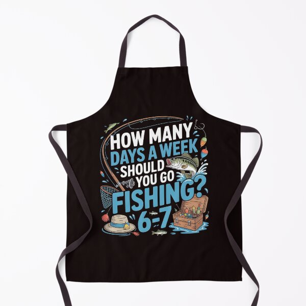 Item preview, How Many Days a Week Should You Go Fishing – Six Seven Meme Joke designed and sold by Redgiant87x.