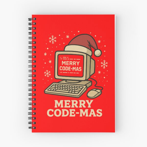 Item preview, Merry Code-Mas – Retro Computer Christmas Design for Programmers designed and sold by ChainLogic.