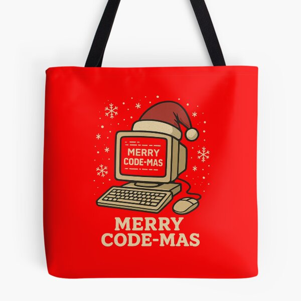 Item preview, Merry Code-Mas – Retro Computer Christmas Design for Programmers designed and sold by ChainLogic.