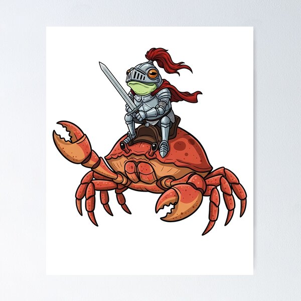 Item preview, Frog Knight Riding Crab Fantasy designed and sold by k3rstman1.