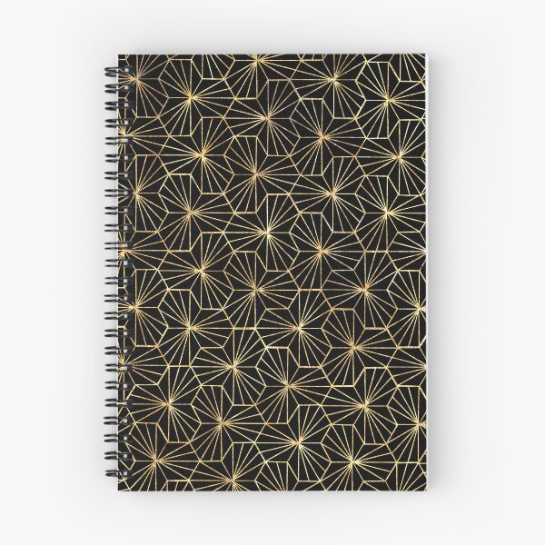 Item preview, Modern Vintage Art Deco Gold Black Star Pattern designed and sold by tanjica.