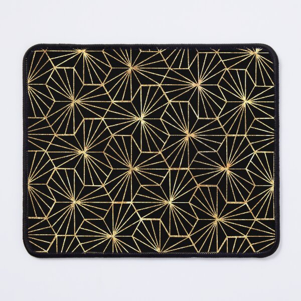 Item preview, Modern Vintage Art Deco Gold Black Star Pattern designed and sold by tanjica.