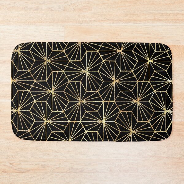 Item preview, Modern Vintage Art Deco Gold Black Star Pattern designed and sold by tanjica.