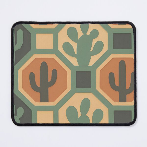 Item preview, Radial Octagon x Cactaceae Art Print – Desert Palette designed and sold by Artsy-With.