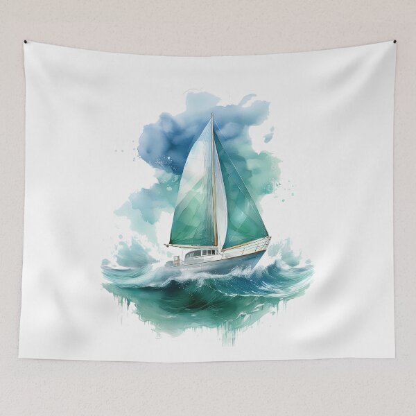 Item preview, Sailboat Dreamscape - Sailing Designs designed and sold by RockitBaby.