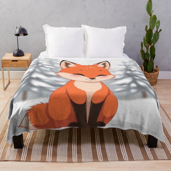 Item preview, Fox in Snowfall designed and sold by HappySproutArt.