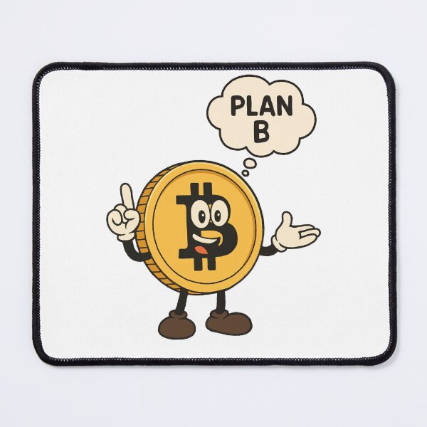 Item preview, Plan B Bitcoin Buddy – Cheeky Crypto Cartoon designed and sold by Latitude 1°N.