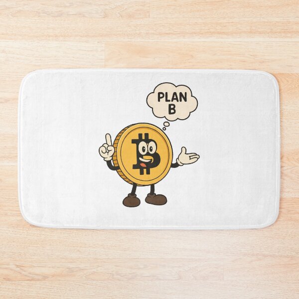 Item preview, Plan B Bitcoin Buddy – Cheeky Crypto Cartoon designed and sold by Latitude 1°N.