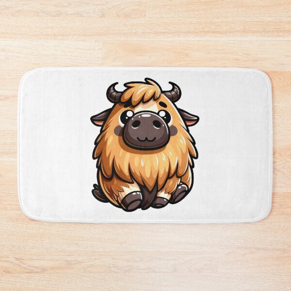 Item preview, Cute Takin Sticker – Adorable Fluffy Mountain Ox Character designed and sold by LunaPixelStudio.