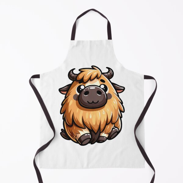 Item preview, Cute Takin Sticker – Adorable Fluffy Mountain Ox Character designed and sold by LunaPixelStudio.