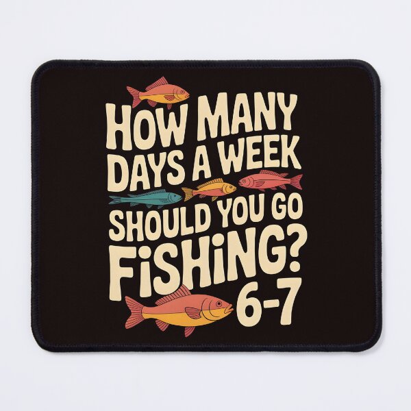 Item preview, Six Seven Fishing Meme – How Many Days a Week Should You Go Fishing designed and sold by Redgiant87x.