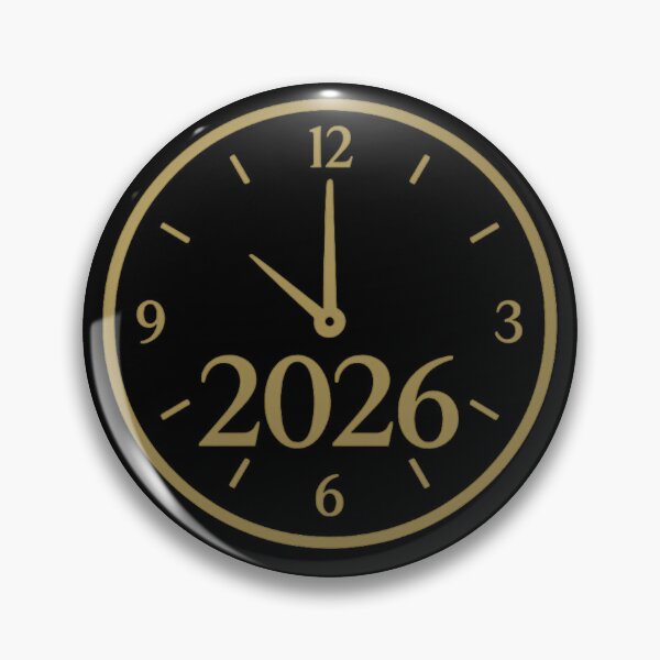 Item preview, Gold Clock 2026 New Year Countdown – Grad NYE Party Time designed and sold by PunchDrop.