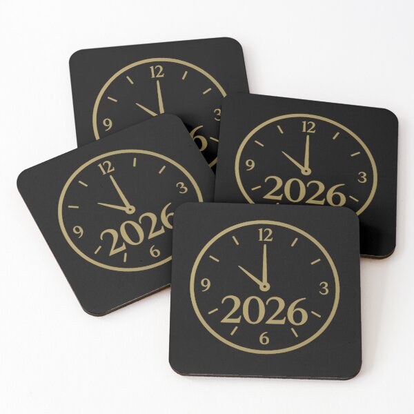 Item preview, Gold Clock 2026 New Year Countdown – Grad NYE Party Time designed and sold by PunchDrop.