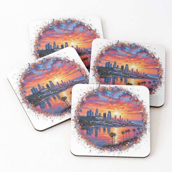 Item preview, Los Angeles Skyline - Hollywood at Sunset designed and sold by SasquatchTrail.