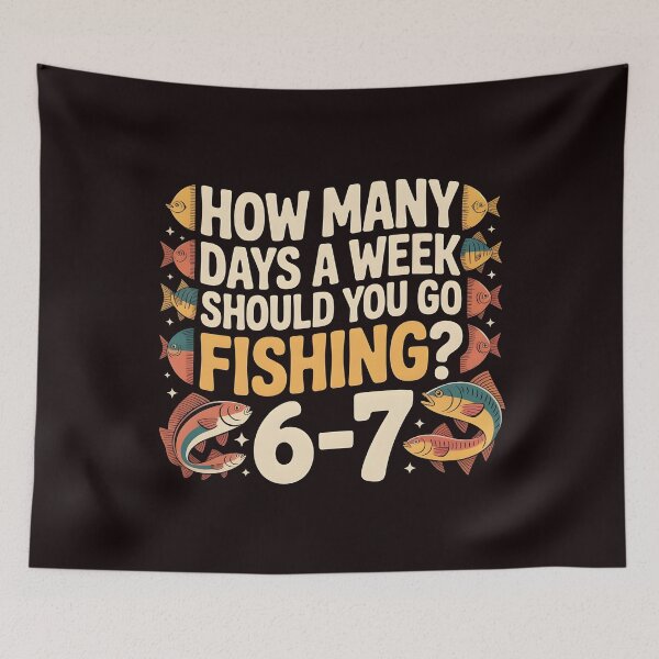 Item preview, How Many Days a Week Should You Go Fishing – 67 Forever designed and sold by Redgiant87x.